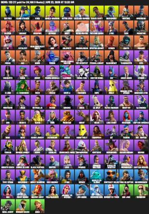 [PC/XBOX] | 133 skins | Travis Scott | Lara Croft | Sultura | Cloud Striker | Fixer | World Warrior | Astro Jack | Blizzard Bomber | #STO5371 — image 2
