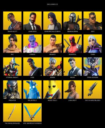 [PC/PSN/XBOX] | 75 skins | Travis Scott | Lara Croft | John Wick | Gear Specialist Maya | Mandalorian | Joey | Raz | Kymera | Menace | #LSH0654 — image 1