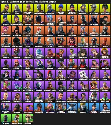 [PC/PSN/XBOX] | 103 skins | Floss | Take The L | OG STW | Sparkle Specialist | Royale Knight | The Reaper | Elite Agent | Blue Squire | #GAR7260 — image 2