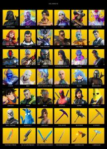 [PC/XBOX] | 150 skins | 1600 V-bucks | Galaxy | Lara Croft | Darth Vader | Raz | Torin | Calamity | The Cube Queen | The Imagined | #JNN4548 — Fortnite account listing