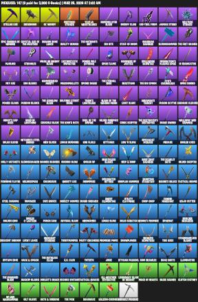[PC/XBOX] | 150 skins | 1600 V-bucks | Galaxy | Lara Croft | Darth Vader | Raz | Torin | Calamity | The Cube Queen | The Imagined | #JNN4548 — image 3