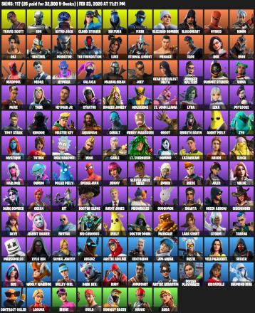 [PC/XBOX] | 117 skins | Travis Scott | Lara Croft | Eon | Astro Jack | Cloud Striker | Sultura | Fixer | Blizzard Bomber | Blackheart | #CTF2309 — image 2