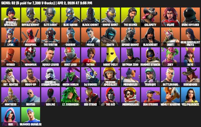 [PC/PSN] | 52 skins | Floss | Take The L | Black Knight | Sparkle Specialist | Royale Knight | The Reaper | Elite Agent | Blue Squire | #CCL0899 — image 2