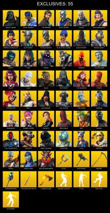 [PC/PSN/XBOX] | 154 skins | Floss | Take The L | Black Knight | Sparkle Specialist | Royale Knight | The Reaper | Elite Agent | Blue Squire | #ZWM3084 — image 1