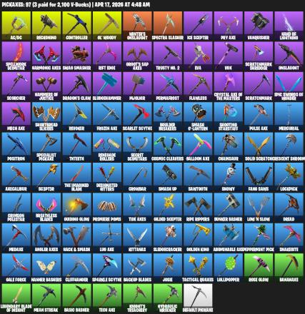 [PC/XBOX] | 108 skins | Floss | Take The L | OG STW | Black Knight | Sparkle Specialist | Royale Knight | The Reaper | Elite Agent | #EUP8901 — image 3