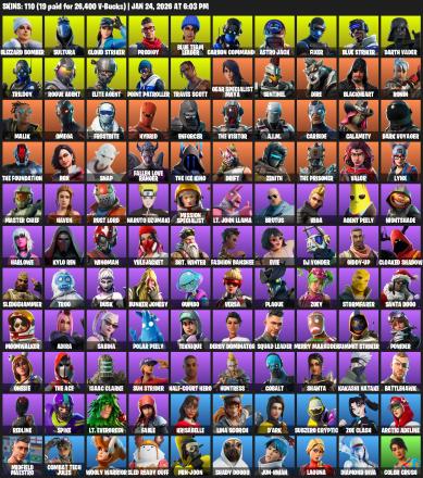 [PC/PSN/XBOX] | 110 skins | Take The L | Travis Scott | Elite Agent | Omega | Blizzard Bomber | Sultura | Cloud Striker | Prodigy | #DWC3141 — image 2