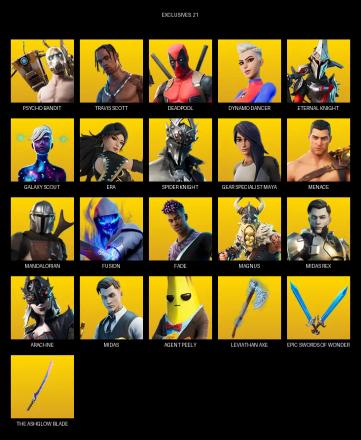 [PC/PSN/XBOX] | 137 skins | 550 V-bucks | Leviathan Axe | Travis Scott | Psycho Bandit | Deadpool | Dynamo Dancer | Eternal Knight | #JHA7013 — image 1
