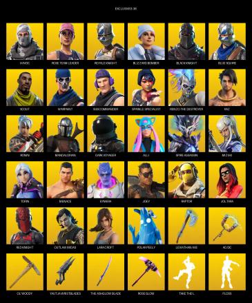 [PC/PSN/XBOX] | 134 skins | Leviathan Axe | Take The L | Floss | OG STW | Black Knight | Sparkle Specialist | Royale Knight | Blue Squire | #DZJ4059 — image 1