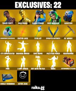 ๐ฅ EXCLUSIVE OFFER ๐ฅ(PC/PSN/XBOX) 126 SKINS ๐ซ Travis Scott โก๏ธ Gold Midas ๐ Cloud Striker โก๏ธ FNCS Renegade ๐ Era โก๏ธ Galaxy Scout ๐ Predator โก๏ธ Optimus Prime ๐ Zeus / | 500 V-Buck | PARENTAL CONTROLS โ Fortnite account listing