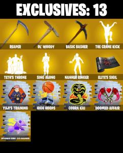 (PC/PSN/XBOX) 263 SKINS ๐ซ The Imagined โก๏ธ The Cube Queen ๐ Predator โก๏ธ Mizuki ๐ Peter Griffin โก๏ธ Kado Thorne ๐ Optimus Prime | 1050 V-Buck | PARENTAL CONTROLS โ Fortnite account listing