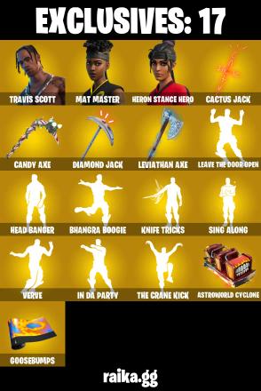 π₯ EXCLUSIVE OFFER π₯(PC/PSN/XBOX) 165 SKINS π« Travis Scott β‘οΈ Mat Master π Heron Stance Hero β‘οΈ Valeria π Menace β‘οΈ Peter Griffin π Ronin β‘οΈ Fade | 0 V-Buck | PARENTAL CONTROLS β image 1