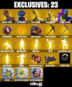 💥 EXCLUSIVE OFFER 💥(PC/PSN/XBOX) 166 SKINS 💫 Travis Scott ⚡️ Astro Jack 💍 Gold Midas ⚡️ Gold Brutus 💍 Strong Guard ⚡️ Nezumi 💍 Malik ⚡️ The Origin | 500 V-Buck | PARENTAL CONTROLS — Fortnite account listing