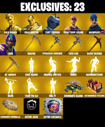 (PC/XBOX) OG STW π₯ 305 SKINS π₯ Renegade Raider π₯ Gold Midas π₯ Gold Brutus π₯ Tart Tycoon π₯ Juke π₯ Predator π₯ Menace π₯ Omegarok π₯ 650 VB | PARENTAL CONTROLS β image 1