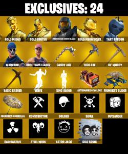 (PC/PSN/XBOX) 267 SKINS 💫 Gold Midas ⚡️ Gold Brutus 💍 Master Chief (Matte Black) ⚡️ Gold Meowscles 💍 Tart Tycoon ⚡️ Predator | 400 V-Buck | PARENTAL CONTROLS — Fortnite account listing