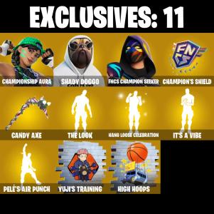 (PC/PSN/XBOX) 264 SKINS 💫 Renegade Raider ⚡️ Master Chief 💍 Championship Aura ⚡️ Shady Doggo 💍 FNCS Champion Seeker | 200 V-Buck | PARENTAL CONTROLS — Fortnite account listing