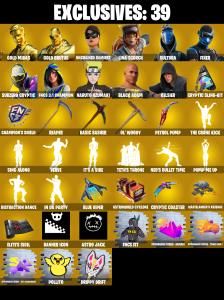 (PC) 319 SKINS π₯ Renegade Raider π₯ Gold Midas π₯ Gold Brutus π₯ Unchained Ramirez π₯ Lina Scorch π₯ Sultura π₯ Fixer π₯ 450 VB | PARENTAL CONTROLS β Fortnite account listing