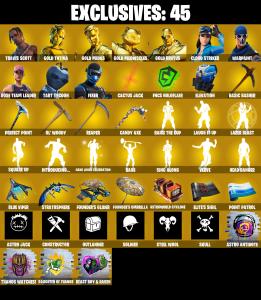 💥 EXCLUSIVE OFFER 💥(PC/PSN/XBOX) 155 SKINS 💫 Travis Scott ⚡️ Gold TNTina 💍 Gold Midas ⚡️ Gold Meowscles 💍 Gold Brutus ⚡️ Cloud Striker 💍 Tart Tycoon ⚡️ Fixer | 0 V-Buck | PARENTAL CONTROLS — Fortnite account listing