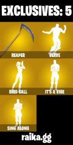 (PC/PSN/XBOX) 200 VB) 312 SKINS ๐ฐ Renegade Raider ๐ฐ Aerial Assault Trooper ๐ฐ Master Chief ๐ฐ Era ๐ฐ Spectra Knight ๐ฐ Raz ๐ฐ Spire Assassin ๐ฐ Snap ๐ฐ PARENTAL CONTROL โ Fortnite account listing