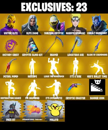 (PC/XBOX) 304 SKINS 🔥 Renegade Raider 🔥 Aerial Assault Trooper 🔥 Victor Elite 🔥 Elite Zadie 🔥 Subzero Cryptic 🔥 Naruto Uzumaki 🔥 200 VB | PARENTAL CONTROLS — image 1