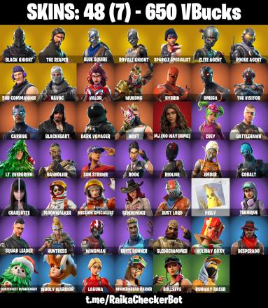 ๐โจ RARE ACCOUNT โจ๐ 48 SKINS ๐ BLACK KNIGHT ๐ TAKE THE L ๐ FLOSS ๐ THE REAPER ๐ BLUE SQUIRE ๐ ROYALE KNIGHT ๐ SPARKLE SPECIALIST ๐ ELITE AGENT ๐ ROGUE AGENT ๐ SUB COMMANDER ๐ HAVOC ๐ 650 VB ๐ PSN/XBOX/PC โ image 1