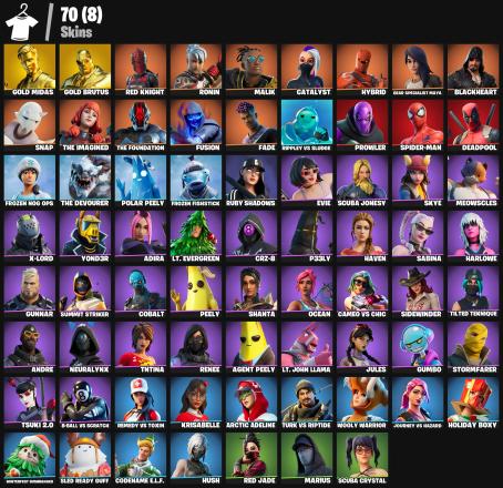 Fortnite | 70 Outfits 👕 + Rare Emote 💃 | PC/iOS/Android | Instant Delivery !MKG01046 — image 3