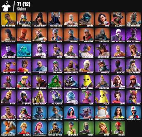 🎵 Fortnite ✔️ 71 SKINS (PC/XBOX) 🎵 TRAVIS SCOTT 🎅 MERRY MARAUDER 🕶️ WINGMAN 🏙️ DRIFT 🚗 REDLINE 🌅 LAGUNA 💫 AURA 😊 MANIC 🐨 ONESIE ⚡ WHIPLASH 📩 Complete Access 🎵 Instant Delivery !MKG05084 — image 3