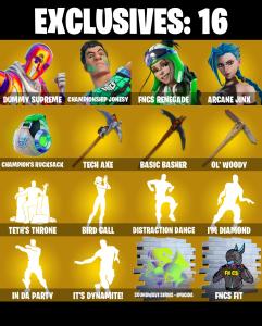 (PC/PSN) 308 SKINS 🔥 Renegade Raider 🔥 Aerial Assault Trooper 🔥 Master Chief 🔥 Dummy Supreme 🔥 Championship Jonesy | PARENTAL CONTROLS — Fortnite account listing