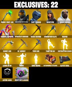 (PC/PSN) 351 SKINS 🔥 Master Chief (Matte Black) 🔥 Tart Tycoon 🔥 Hangtime 🔥 Shady Doggo 🔥 Dummy Supreme 🔥 Spectra Knight 🔥 2050 VB | PARENTAL CONTROLS — Fortnite account listing