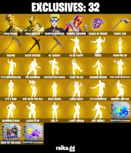 EMAIL CHANGEABLE (PC) 300 VB) 370 SKINS ❤️ Gold Midas ❤️ Gold Brutus ❤️ Naruto Uzumaki ❤️ Dummy Supreme ❤️ The Origin ❤️ Blackheart ❤️ Predator ❤️ The Ageless — Fortnite account listing