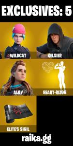 💥 EXCLUSIVE OFFER 💥(PC/PSN/XBOX) 96 SKINS 💫 Wildcat ⚡️ Kelsier 💍 Aloy ⚡️ Joey 💍 The Imagined ⚡️ Zeus 💍 Hades ⚡️ Kymera 💍 Spectra Knight ⚡️ Peter Griffin / | 1250 V-Buck | PARENTAL CONTROLS — Fortnite account listing