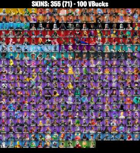 (PC/PSN) 355 SKINS ๐ฅ ROGUE SPIDER KNIGHT ๐ฅ GOLD BRUTUS ๐ฅ GOLD MIDAS ๐ฅ FNCS RENEGADE ๐ฅ NARUTO UZUMAKI ๐ฅ VALERIA ๐ฅ TORIN ๐ฅ PREDATOR ๐ฅ 100 VB | PARENTAL CONTROLS โ Fortnite account listing