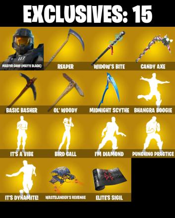 (PC) 356 SKINS π₯ Master Chief (Matte Black) π₯ Galaxy Scout π₯ Omegarok π₯ Son Goku π₯ Backlash π₯ Joltara π₯ Renzo the Destroyer π₯ 300 VB | PARENTAL CONTROLS β image 1