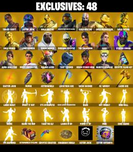 ✨ EXCLUSIVE OFFER⚡️(PC) 250 VB) 362 SKINS 💫 Travis Scott 🔥 Astro Jack 💎 Gold Brutus 🔥 Master Chief (Matte Black) 💎 Gold Kratos 🔥 Gold Meowscles 💎 Gold TNTina | PARENTAL CONTROL — Fortnite account listing