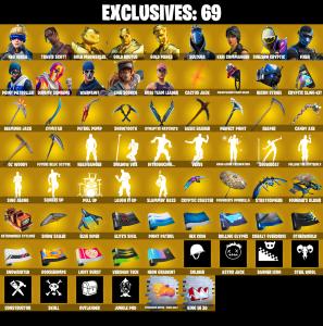 (PC/PSN/XBOX) OG STW ๐ฐ 275 SKINS ๐ฐ Renegade Raider ๐ฐ Neo Versa ๐ฐ Travis Scott ๐ฐ Gold Meowscles ๐ฐ Gold Brutus ๐ฐ Gold Midas ๐ฐ Sultura ๐ฐ Keri Commander ๐ฐ 600 V-Buck PARENTAL CONTROL โ Fortnite account listing