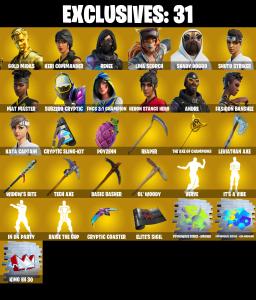(PC/XBOX) 333 SKINS 🔥 Aerial Assault Trooper 🔥 Gold Midas 🔥 Keri Commander 🔥 Renee 🔥 Lina Scorch 🔥 Shady Doggo 🔥 Shuto Striker 🔥 600 VB | PARENTAL CONTROLS — Fortnite account listing