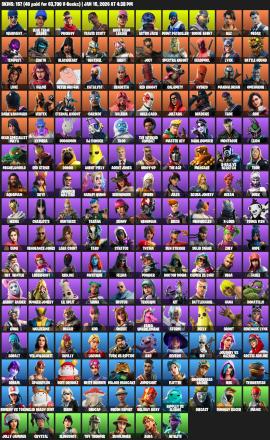 ✅Travis Scott+Joltara+Wild Card etc.✅ 157 Skins + 151 pickaxes ✅ 1814 LVL ✅ — image 2