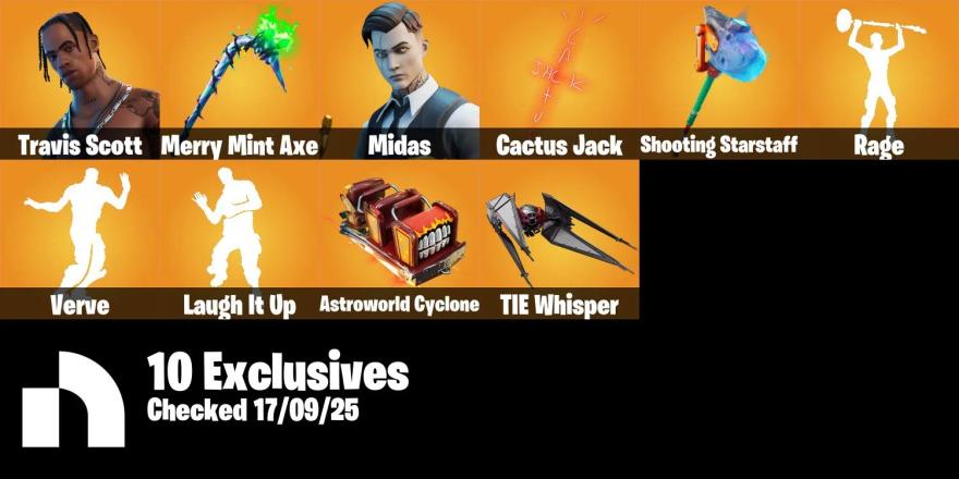 #R4033 [PC/PSN/XBOX] 202 Skins | Travis Scott | Merry Mint Axe | Midas | Cactus Jack — image 1