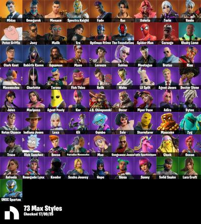 #R4033 [PC/PSN/XBOX] 202 Skins | Travis Scott | Merry Mint Axe | Midas | Cactus Jack — image 3