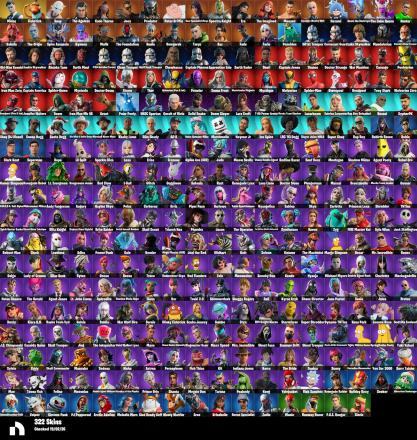#HF250 [PC/PSN/XBOX] | 322 Skins | Midas | Fishstick | Shooting Starstaff | Verve | Bird Call | TIE Whisper | Shuri | Hope | Lil Split | 4250 VB — image 1