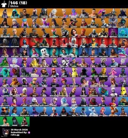PC/PS/XBOX/SWITCH | 146 Skins | Glow | Predator | Surf Strider | Verve | Laugh it up | The Scientist | Catalyst | 900 VB — image 3