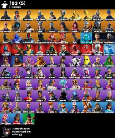 PC/PS/XBOX/SWITCH | 93 Skins | OG STW Deluxe | Black Knight | Sparkle Specialist | Leviathan Axe | The Reaper | 1300 VB — image 3