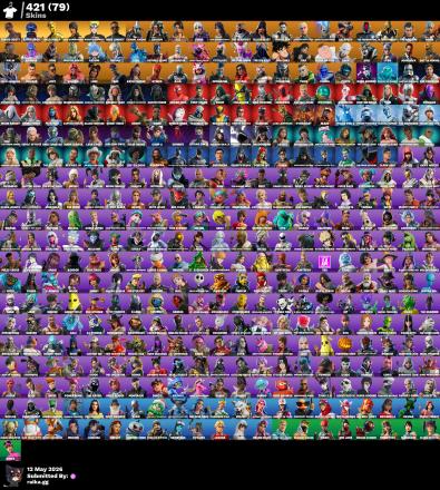 [PC] 421 skins | Travis Scott | Astro Jack | Gold Midas | Keri Commander | Naruto Uzumaki | Mike Lowrey | Eternal Knight | Shogun | Raz | Torin | 400 VB — image 1