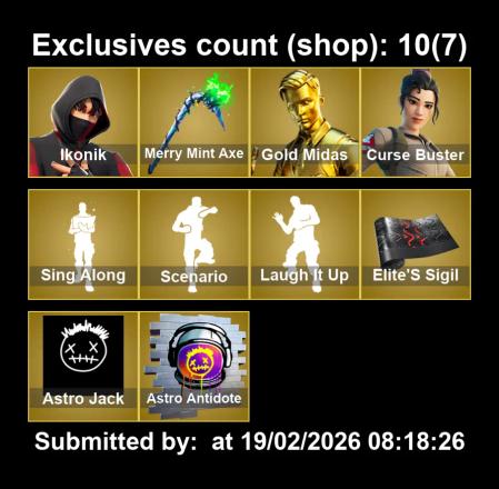 #SM1617[PC/PSN/XBOX] 190 skins | IKONIK | Gold Midas | Curse Buster | Blackheart | Nezumi | Predator | Fusion | Gear Specialist Maya | Renzo the Destr — image 5