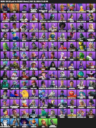 Fortnite ⸱ 126 Skins ⸱ Level 1500 ⸱ Full Access — image 1