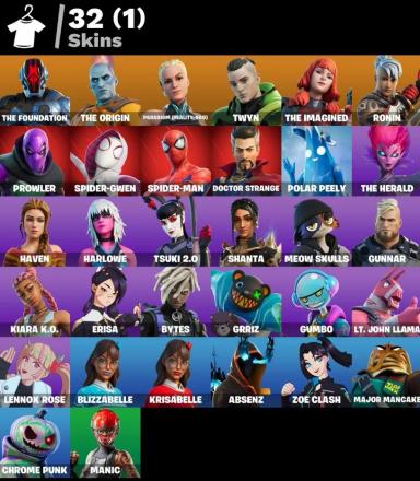 Fortnite ⸱ The Foundation ⸱ The Origin ⸱ Paradigm ⸱ 32 Skins — image 2