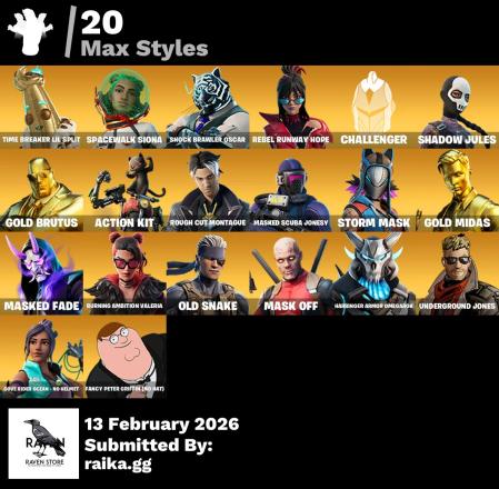 [PC/XBOX] 84 skins | OG STW | Leviathan Axe | Gold Brutus | Gold Midas | Valeria | Gear Specialist Maya | Eternal Knight | Fade | Menace | Kymera|Joltara|550 VB — image 5