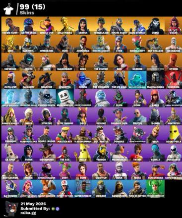 [PC/XBOX/PSN] 99 skins | Travis Scott | Astro Jack | WORLD CUP | Gold Midas | Clutch | Trailblazer | Rogue Agent | Blue Striker | Grind | Valor | Oro | 200 VB — image 1