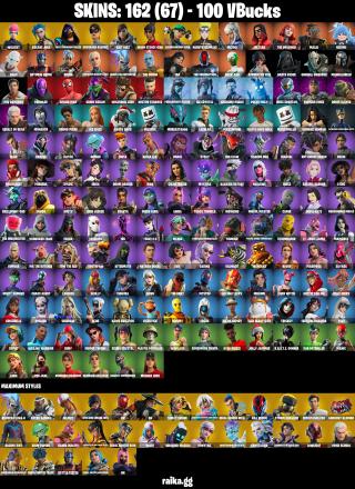 (PC/PSN/XBOX) 100 VB) 162 SKINS ⚡️ Wildcat ⚡️ Arcane Jinx ⚡️ FNCS Champion Seeker ⚡️ Unchained Ramirez ⚡️ Kait Diaz ⚡️ Heron Stance Hero ⚡️| PARENTAL CONTROL — image 2