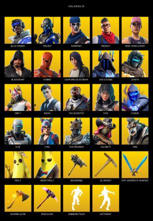 [PC/PSN/XBOX] | 56 skins | OG STW | Blue Striker | Trilogy | Warpaint | Prodigy | Rose Team Leader | Blackheart | Hybrid | #BPK9791 — image 1