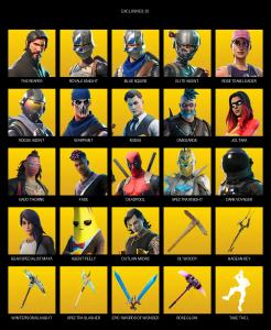 [PC/PSN/XBOX] | 67 skins | Take The L | OG STW | Royale Knight | The Reaper | Elite Agent | Blue Squire | Rose Team Leader | Rogue Agent | #WBC9816 — Fortnite account listing